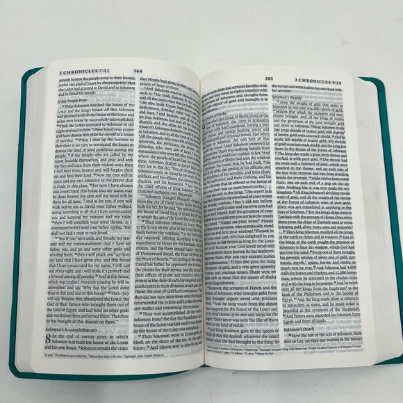 Holy Bible Turquoise Floral English Standard Version Crossway Book Wheaton IL - Picture 9 of 15